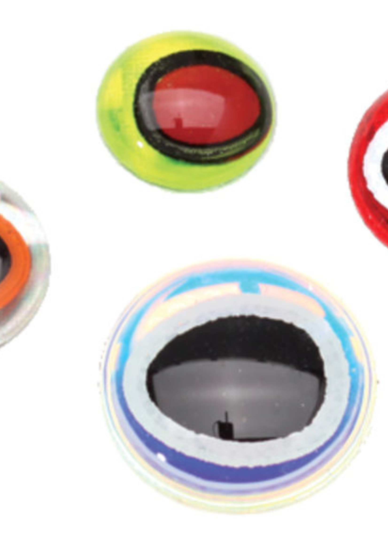 Hareline Dubbin Oval Pupil 3D Adhesive Eyes