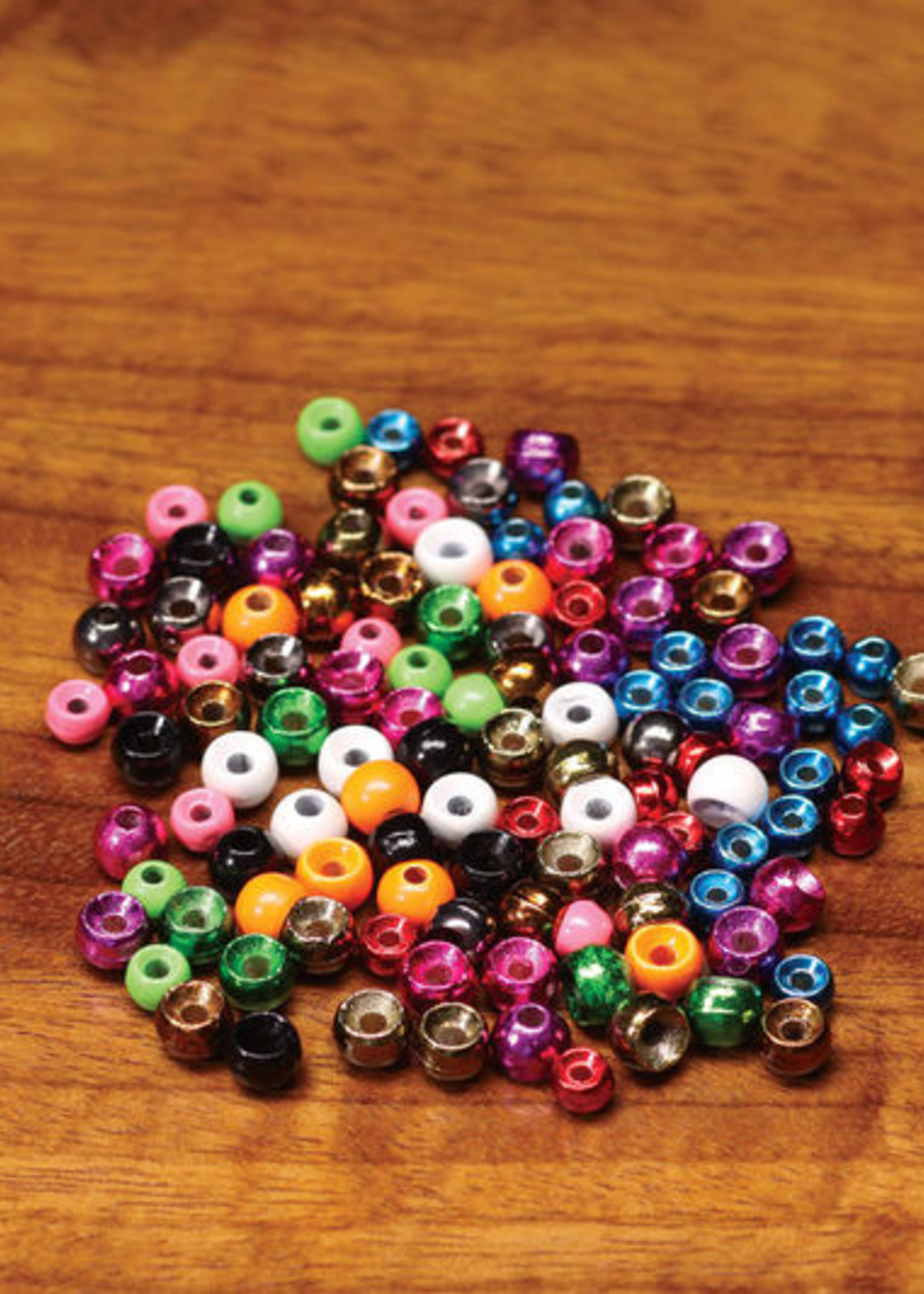 Hareline Dubbin Plummeting Tungsten Beads Matte Black 5/32" (3.8mm)