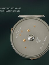 Hardy Brothers 150th Anniversary Click Check Reel - Great Feathers