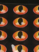 Hareline Dubbin Dragon Eyes 8.5mm Volcanic Red Volcanic Red 8.5mm