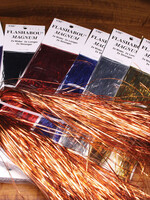 Hareline Dubbin Barred Magnum Flashabou Fl. Pink Black Barred