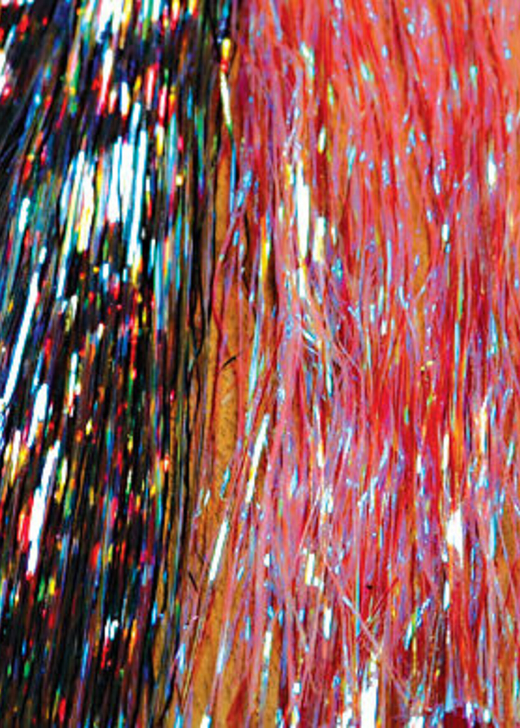 Hareline Dubbin Mirage Flashabou Fl. Yellow