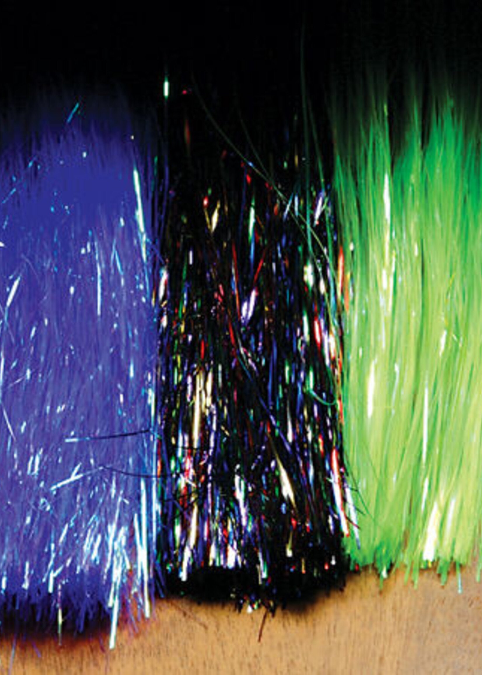 Hareline Dubbin Flashabou Gun Metal