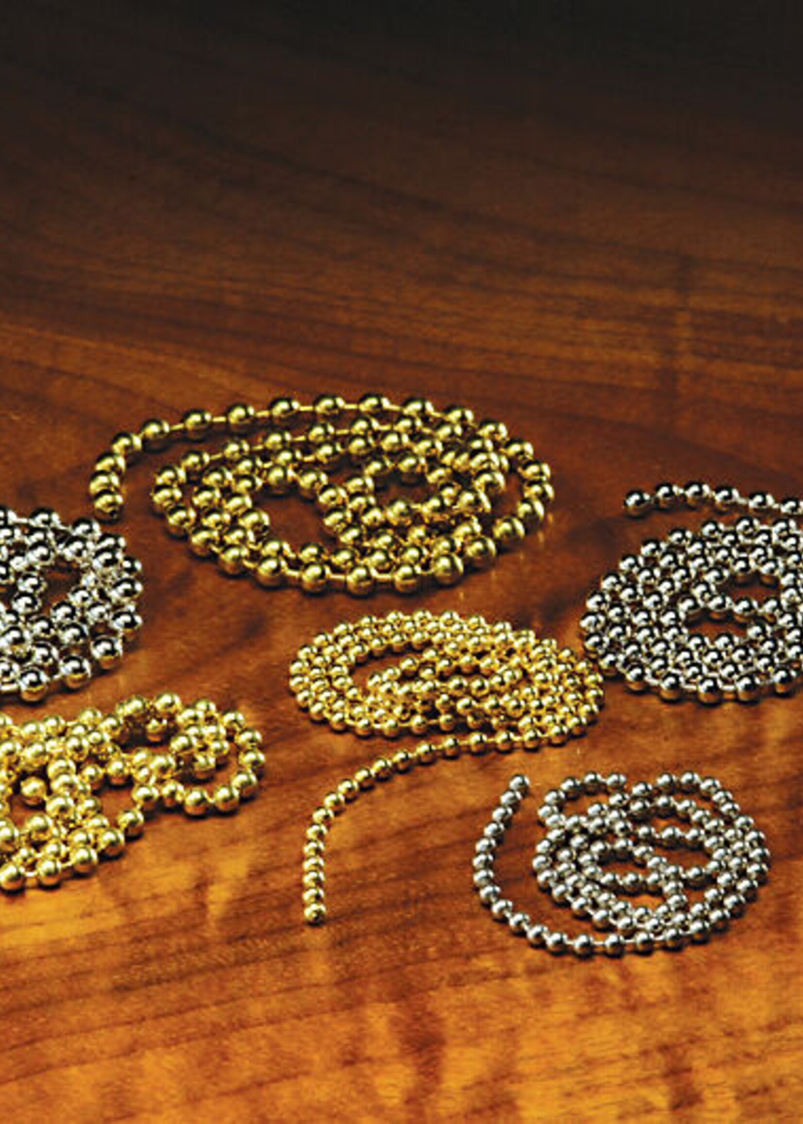 Hareline Dubbin Bead Chain Eyes Silver X-Small