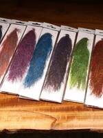 Hareline Dubbin Senyo's Metallic Barred Predator Wrap Silver/Pink/Black