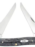 W.R. Case & Sons CASE Pocket Worn Gray Bone Crandall Jig Muskrat