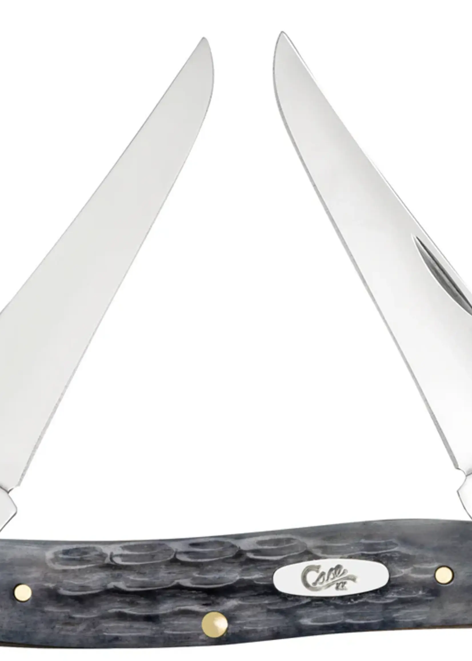 W.R. Case & Sons CASE Pocket Worn Gray Bone Crandall Jig Muskrat