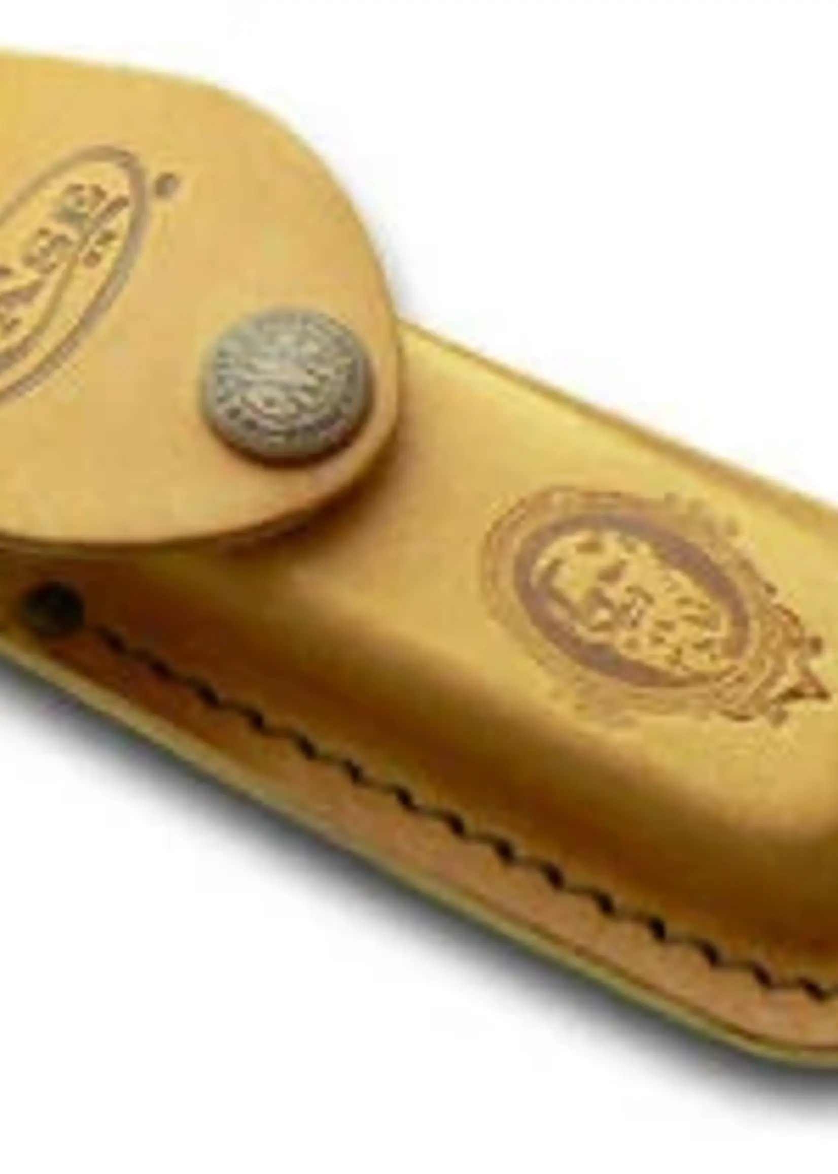 W.R. Case & Sons CASE Sheath Leather Medium Lt Brown Embossed Case/Job XX Snap w/Header