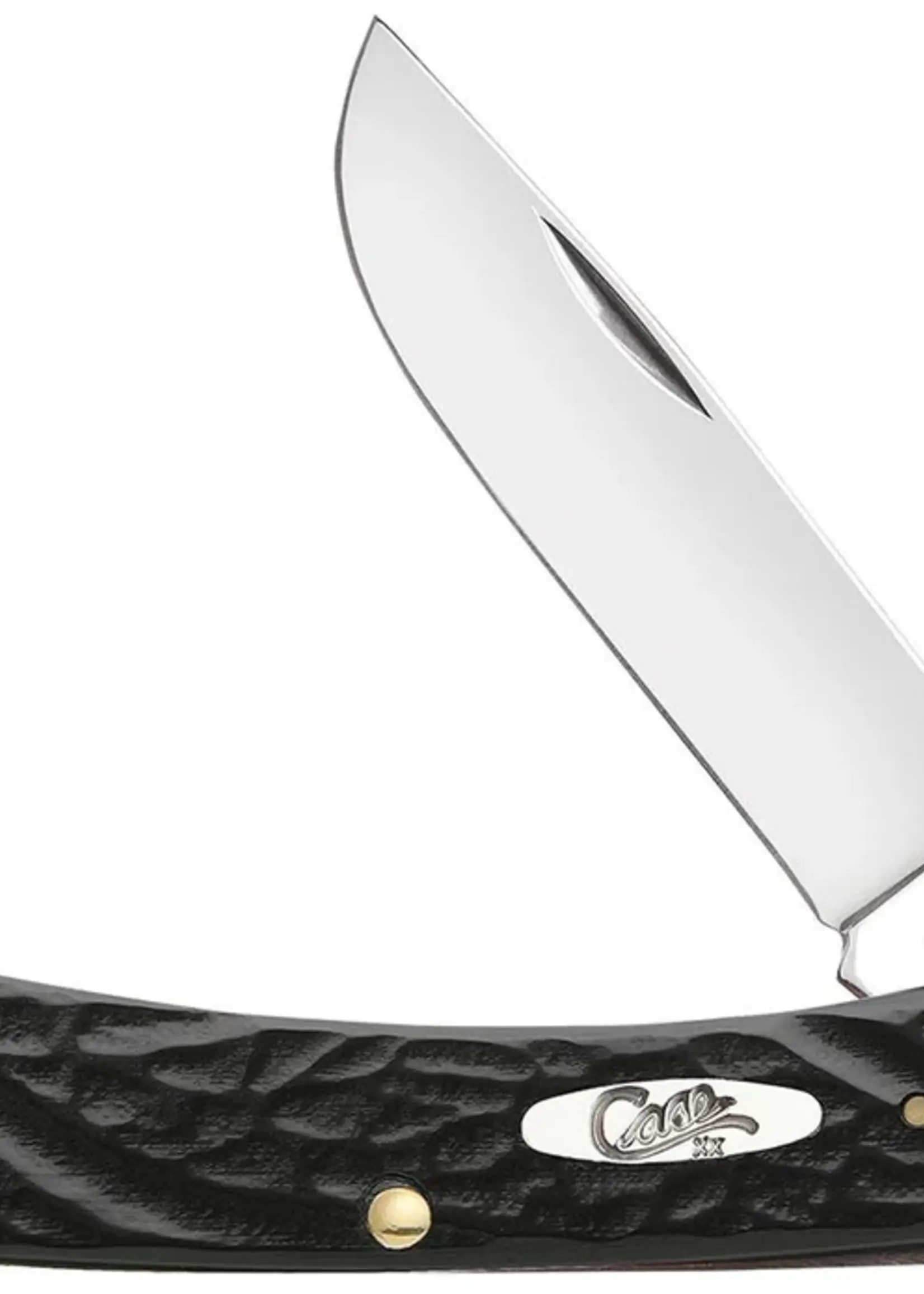 W.R. Case & Sons CASE Black Synthetic Rough Jig Peanut