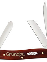 W.R. Case & Sons CASE Grandpa Chestnut Bone Smooth Medium Stockman w/Tin