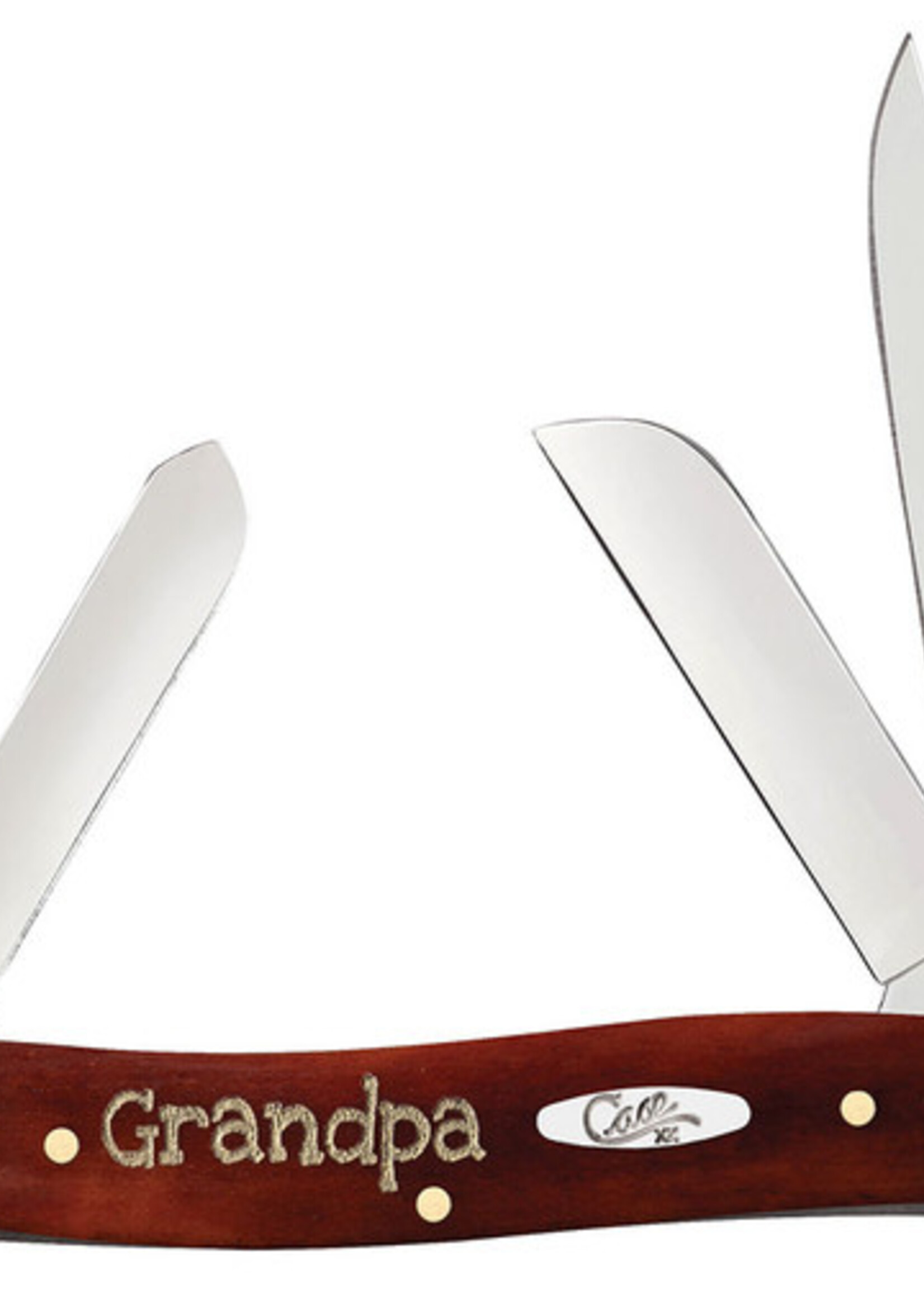 W.R. Case & Sons CASE Grandpa Chestnut Bone Smooth Medium Stockman w/Tin