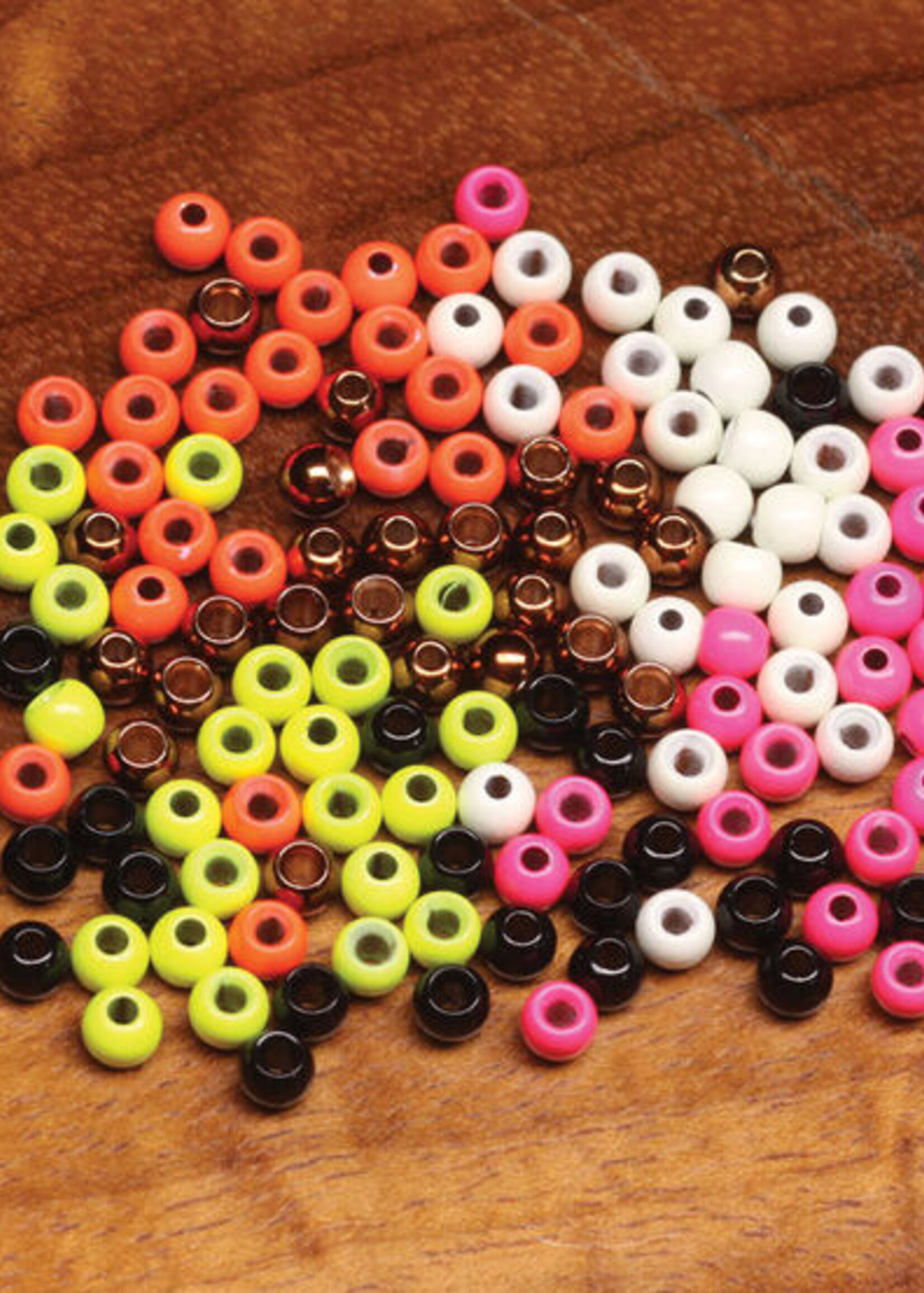 Hareline Dubbin 1/8 3.3mm Dazzle Brass Beads #288 Metallic Phesant Tail Brown