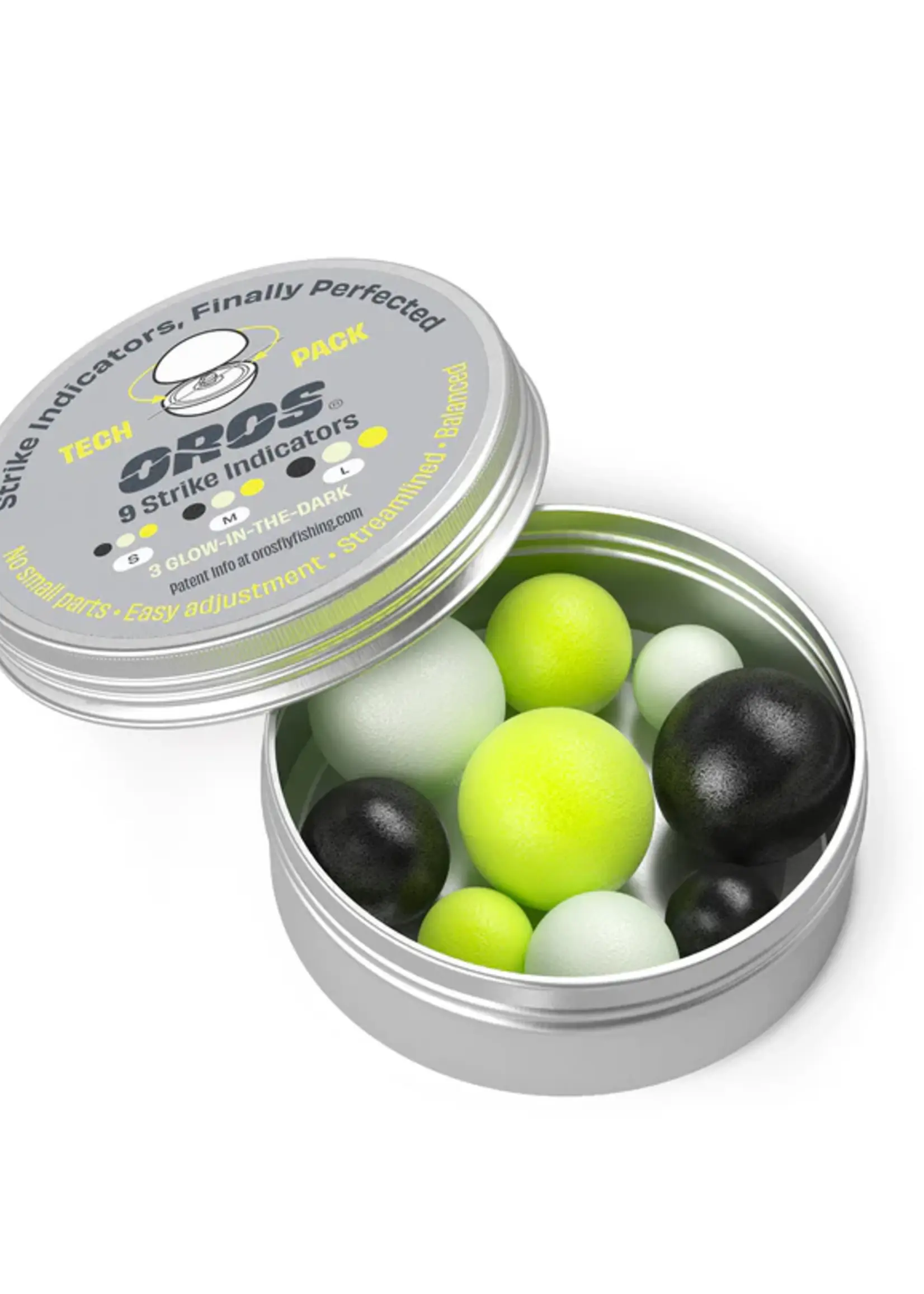 OROS OROS 9-Pack Tech Pack Stealth - Hi Vis - Glow In The Dark Multi-Size Aluminum Tin