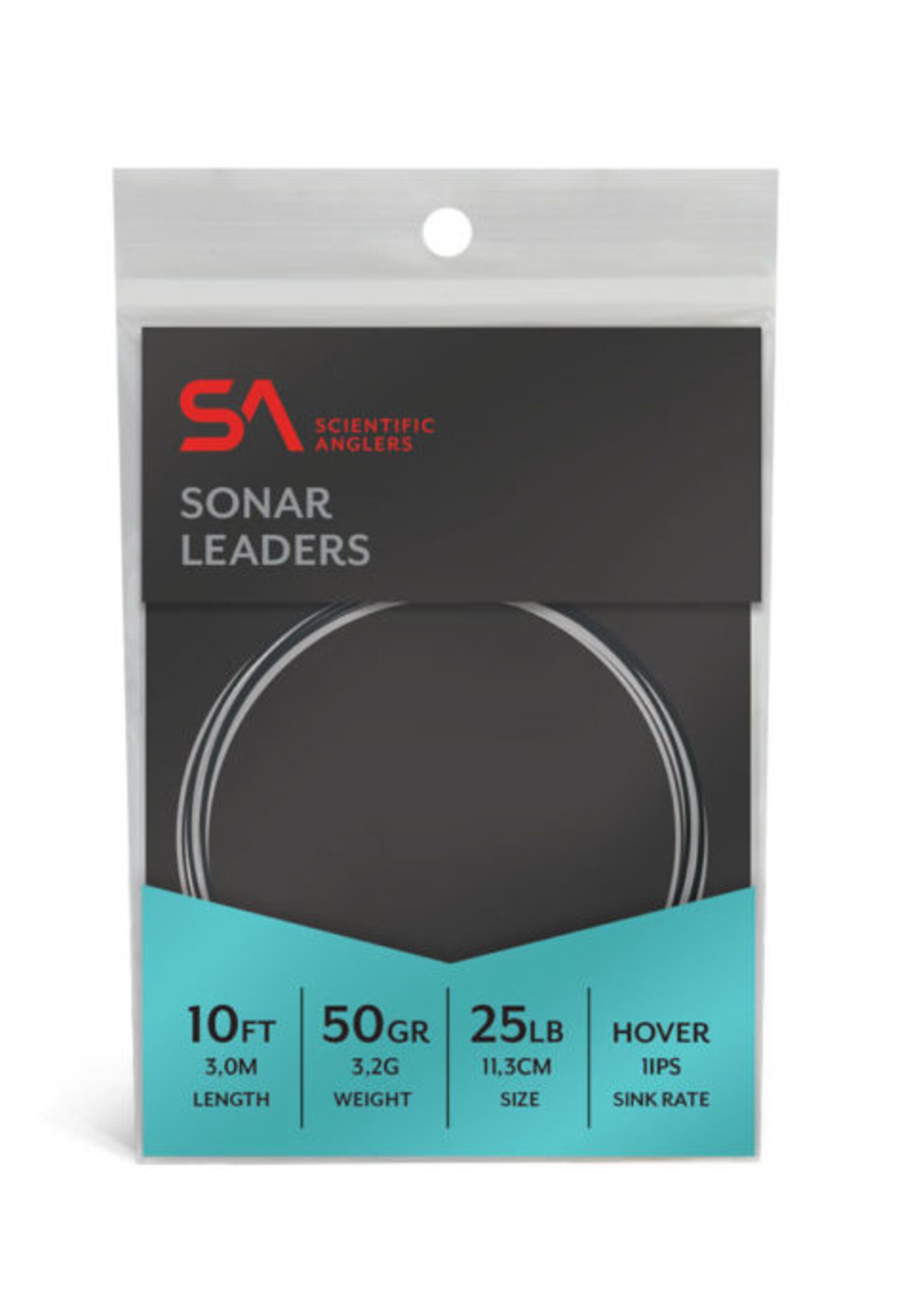 Scientific Anglers SA Sonar 10' 50gr. 25lb. Intermediate Leader w/Swivel(Lt. Blue)