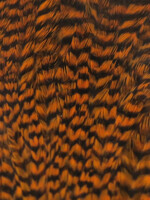 Hareline Dubbin Hareline Half Cape Grizzly Crawfish Orange