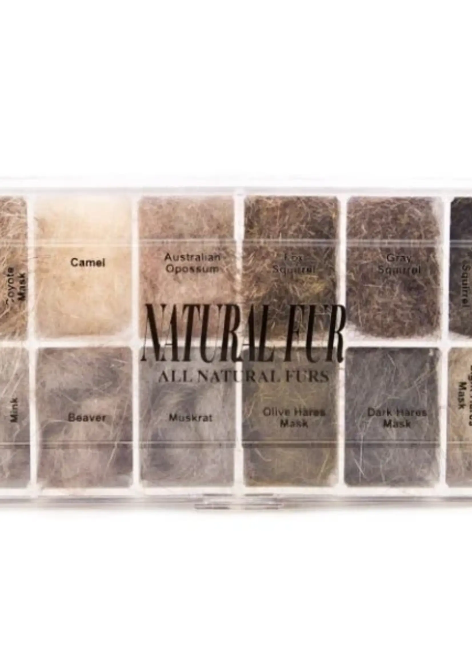 Wapsi Natural Fur 12 Color Dubbing Dispenser