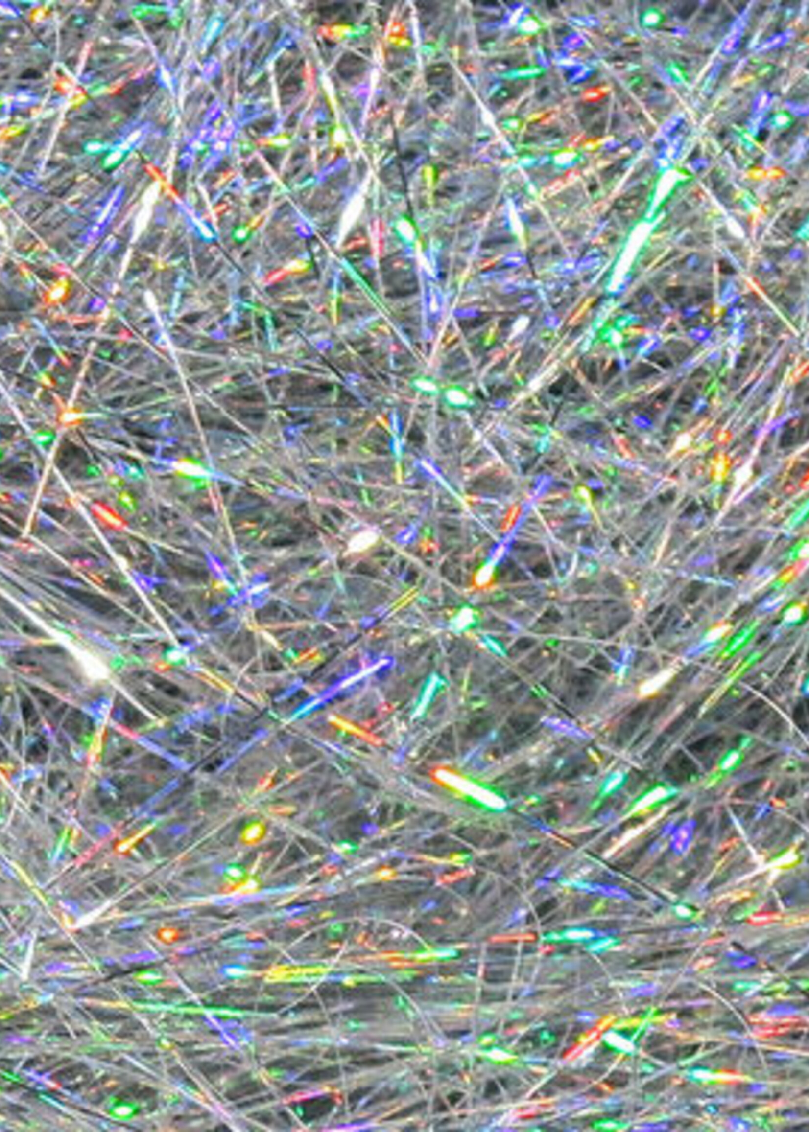 Hareline Dubbin Ice Dub Silver Holographic