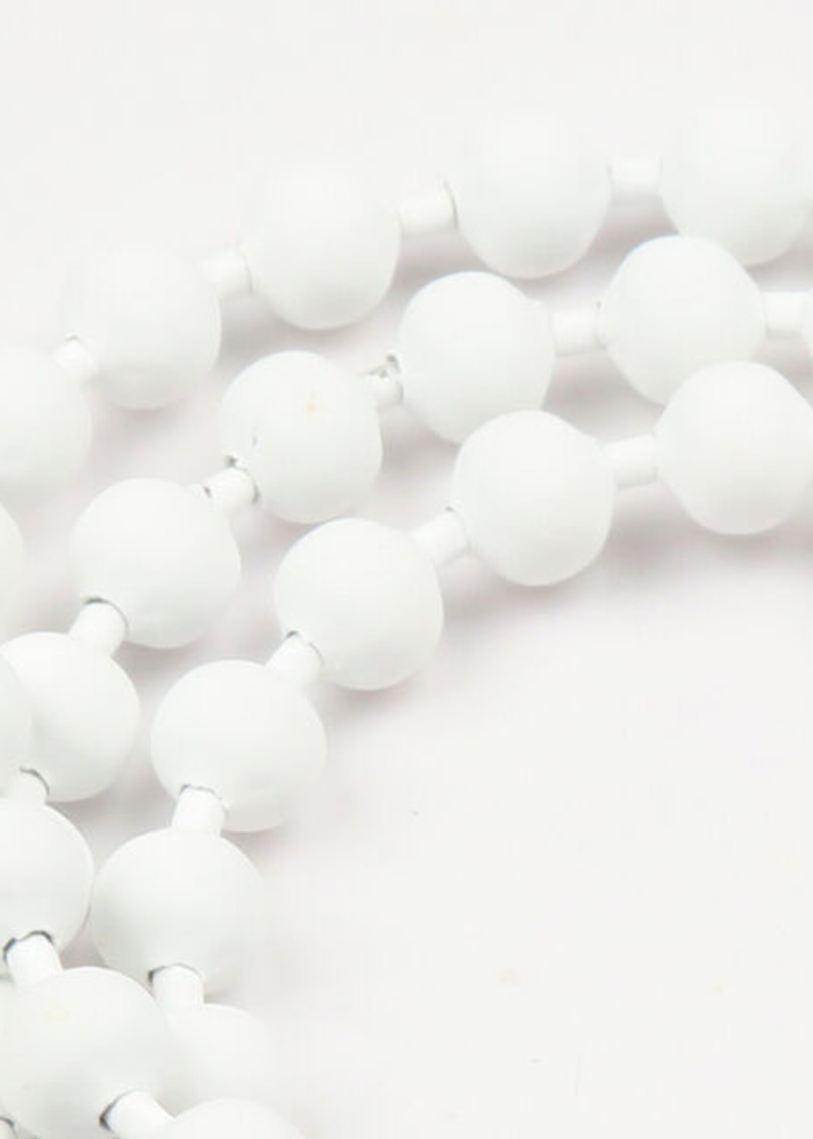 Hareline Dubbin Chicone Stealth Chain Eyes  Medium 3.2mm White
