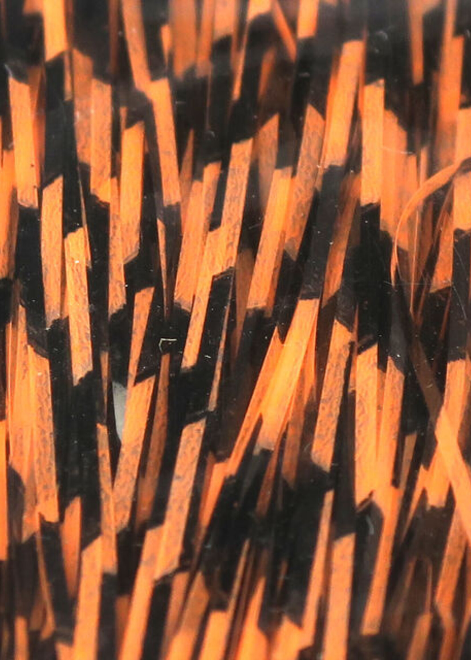 Hareline Dubbin Barred Magnum Flashabou Fl. Orange Black Barred