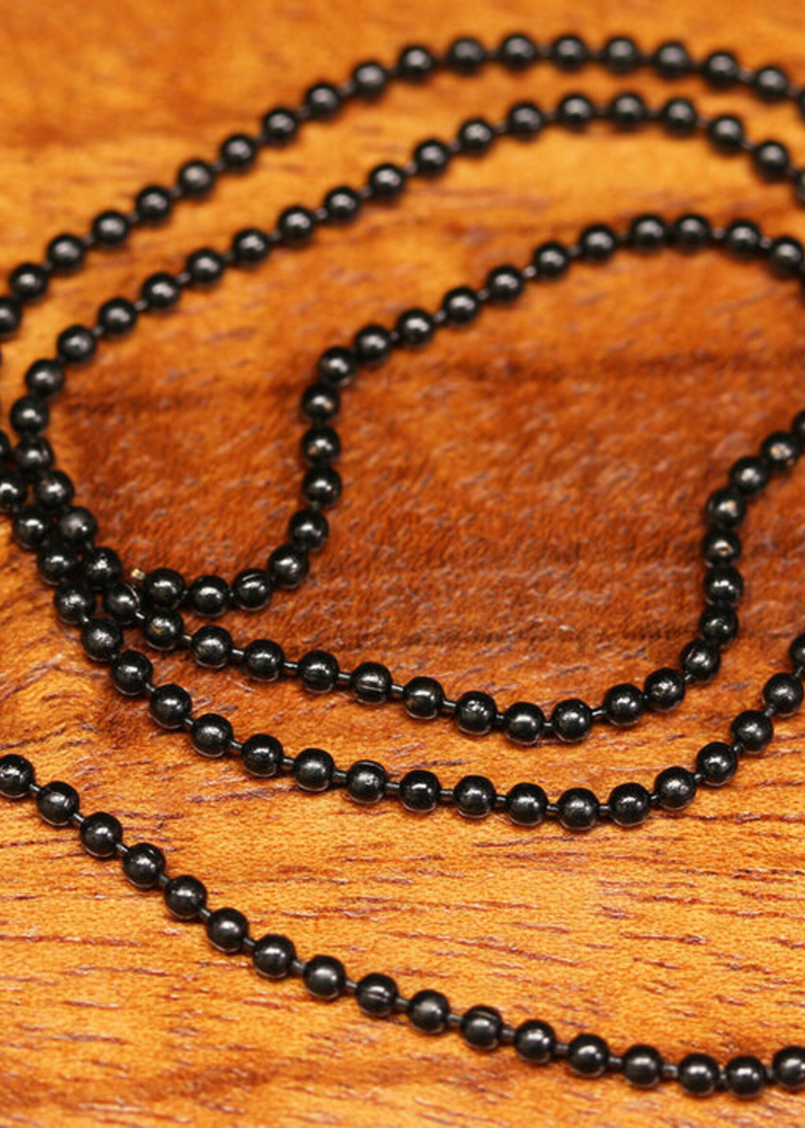 Hareline Dubbin Bead Chain Eyes Black X-Small