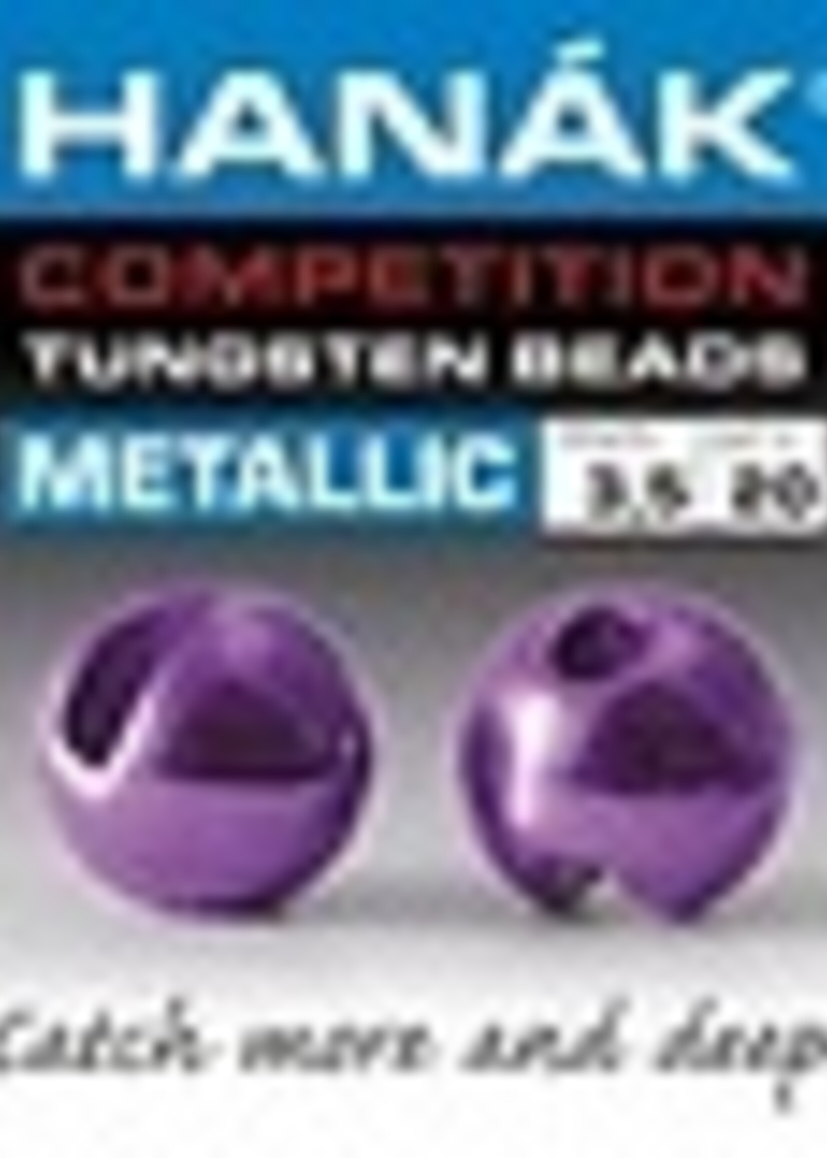 HANAK Competition Hanak Slotted Competition Tungsten Beads Metallic + 2mm Light Violet
