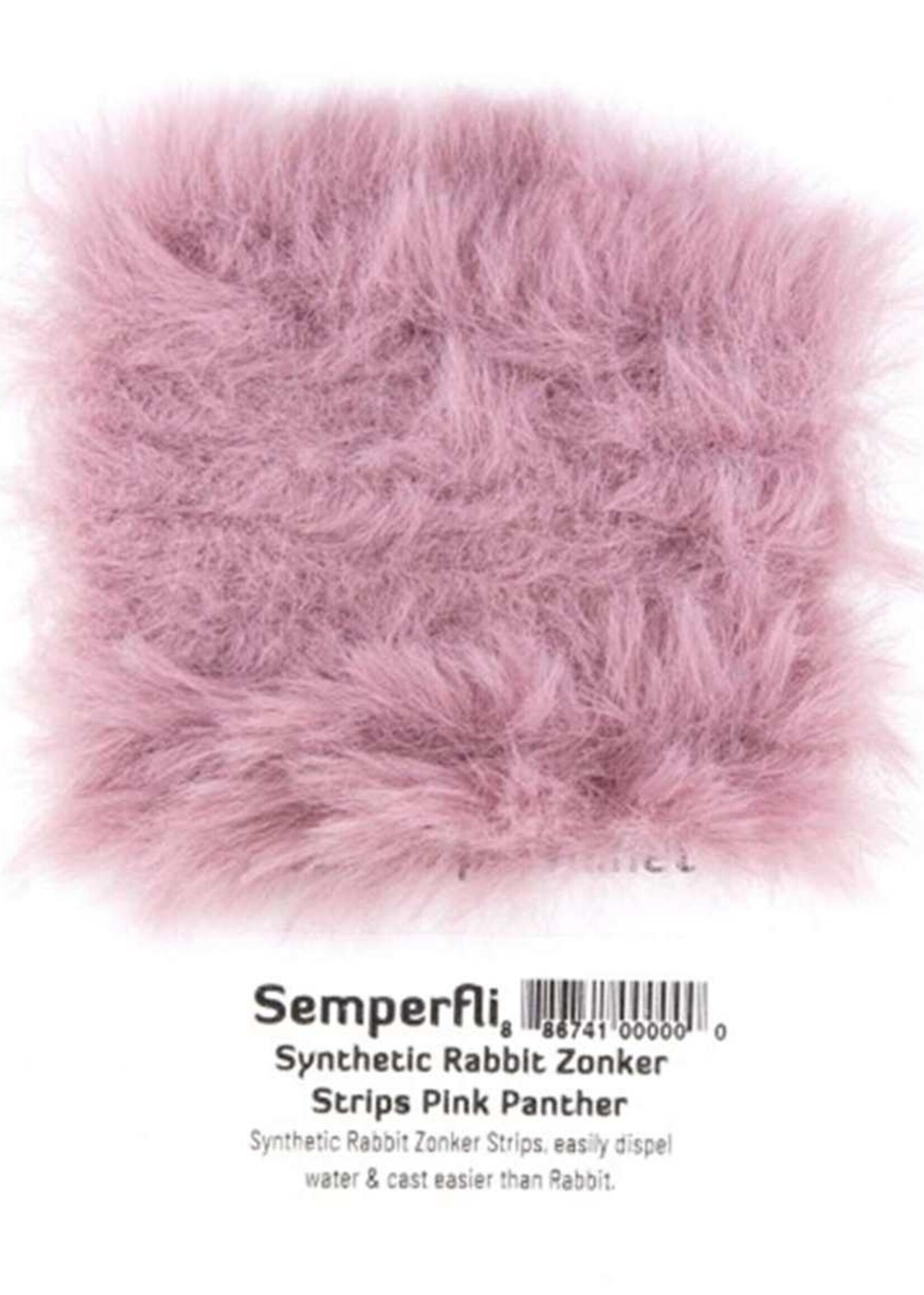 Semperfli Semperfli Synthetic Rabbit Zonker Pink Panther