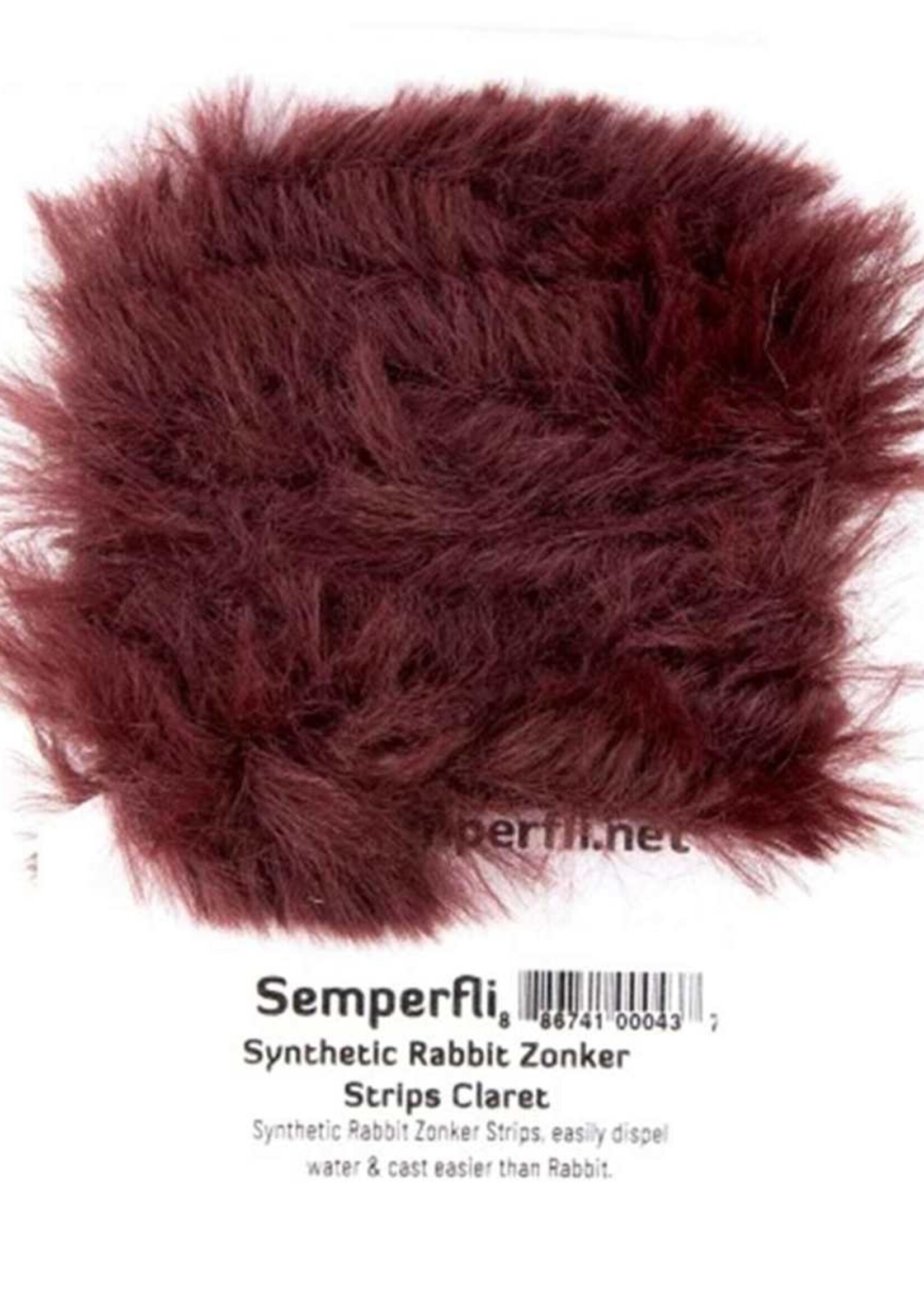 Semperfli Semperfli Synthetic Rabbit Zonker Claret