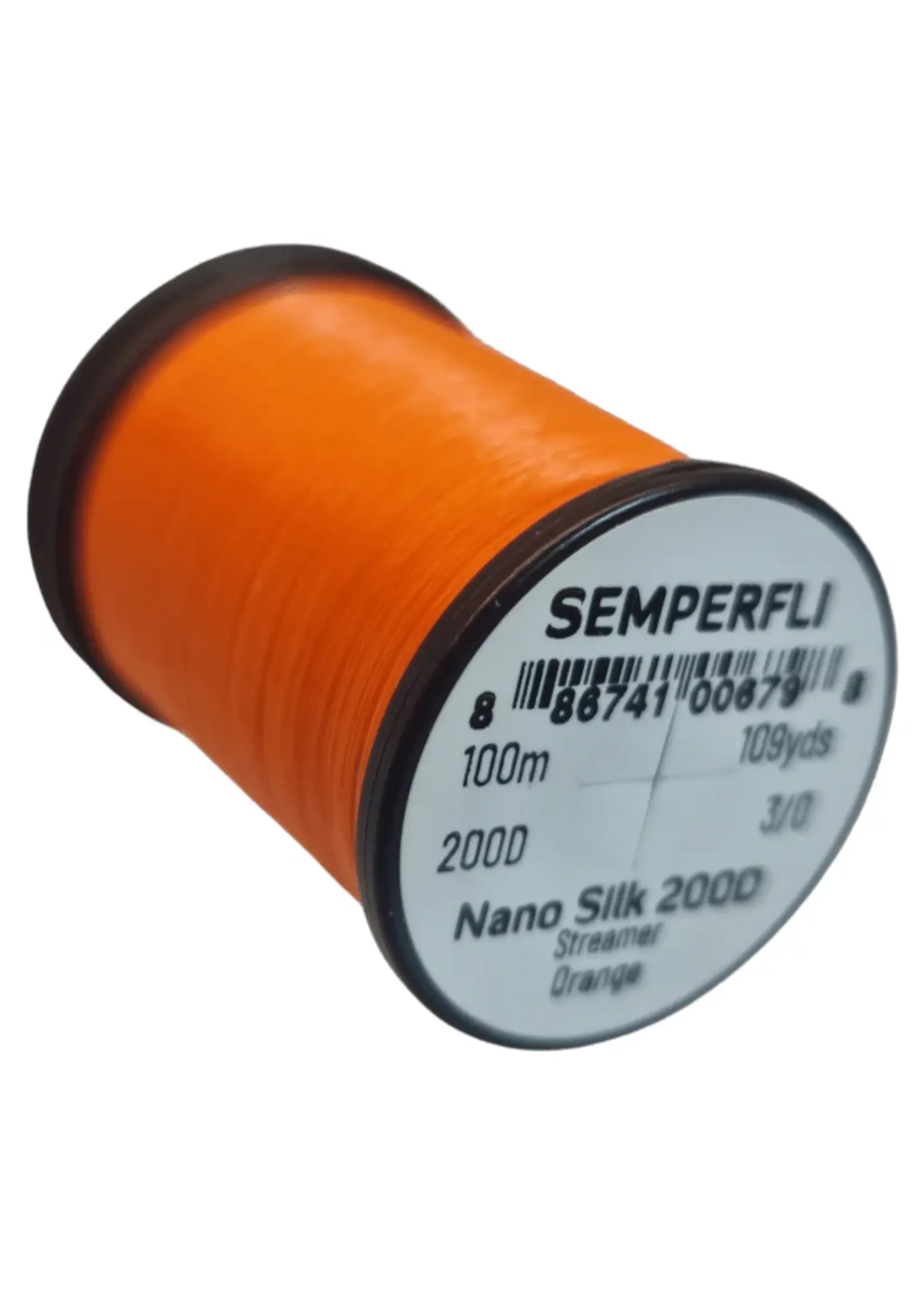 Semperfli Semperfli Nano Silk 3/0 200D Streamer Orange