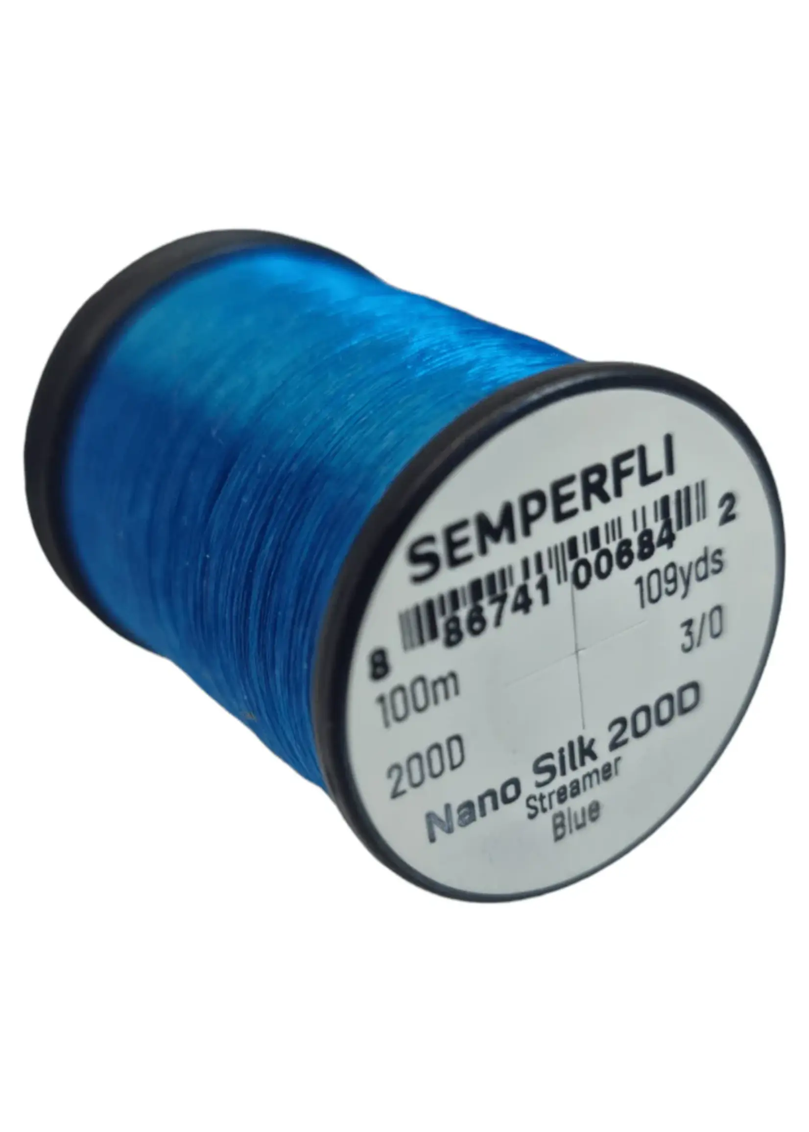 Semperfli Semperfli Nano Silk 3/0 200D Streamer Blue