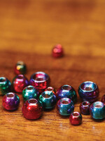 Hareline Dubbin Rainbow Hued Plummeting Tungsten Beads 1/16