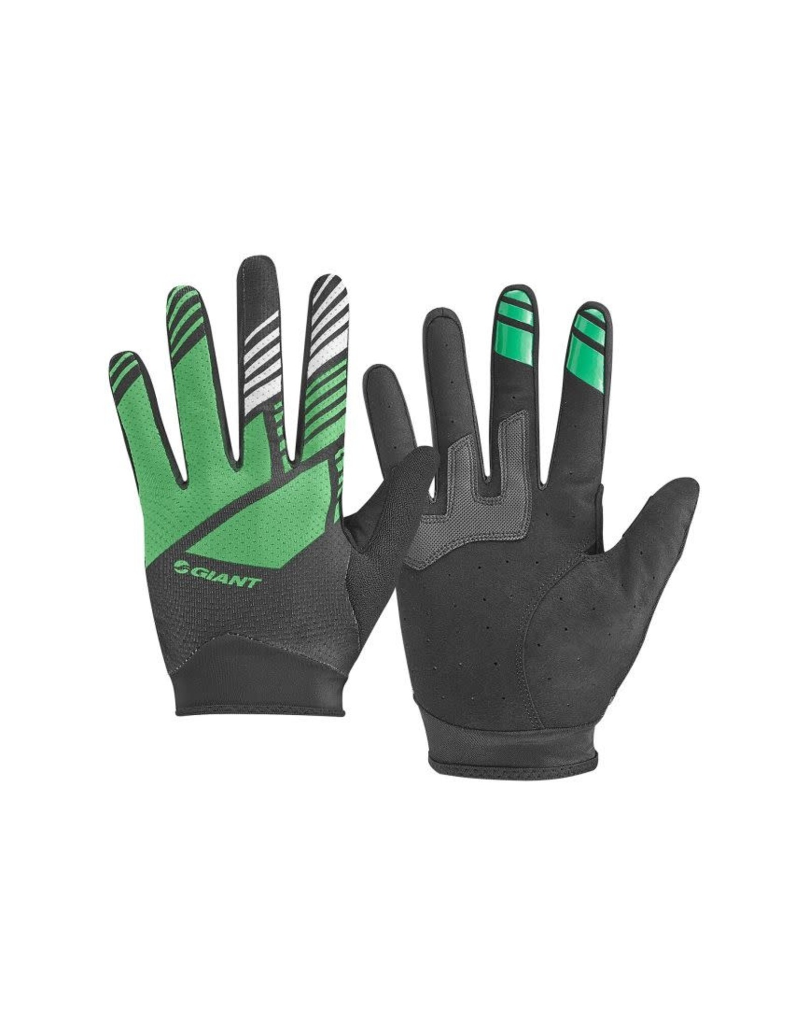GIANT GNT Transfer Long Finger Gloves LG Green/Black