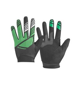GIANT GNT Transfer Long Finger Gloves LG Green/Black