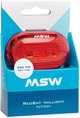 MSW MSW Red Rear Taillight- AAA Batteries