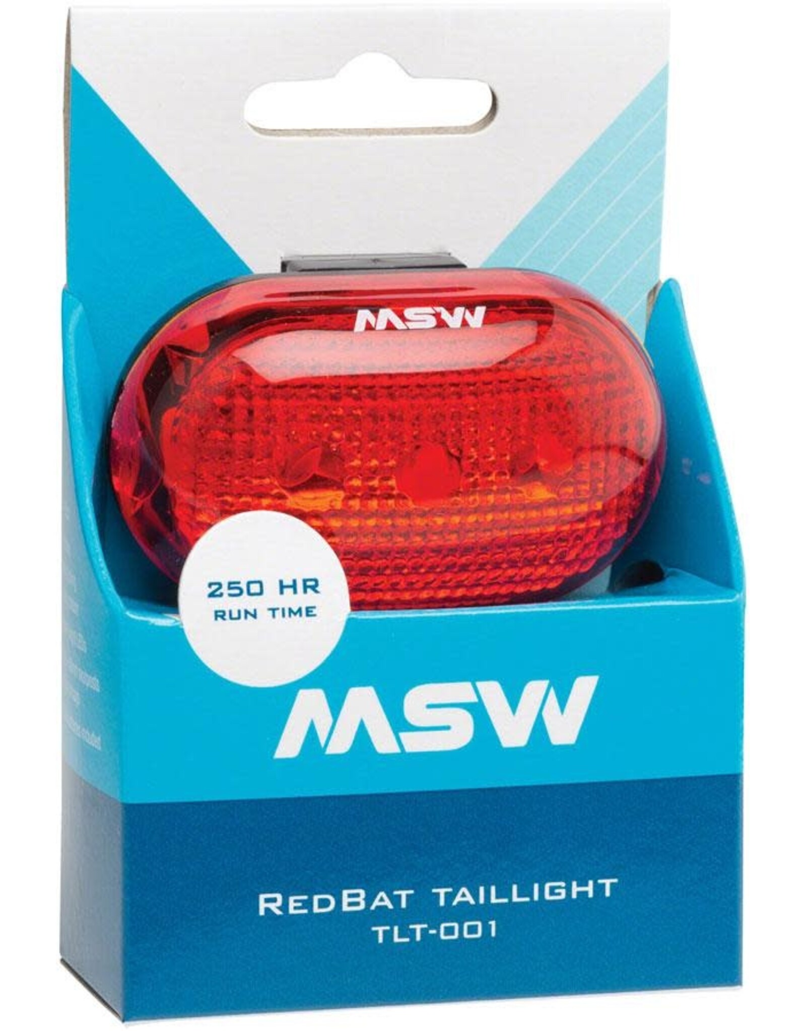 MSW MSW Red Rear Taillight- AAA Batteries