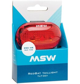 MSW MSW Red Rear Taillight- AAA Batteries