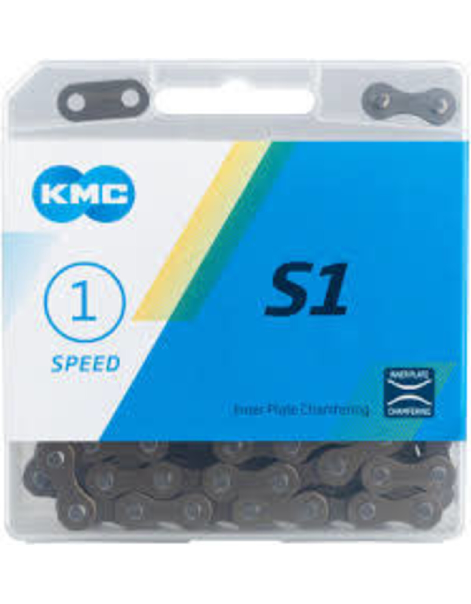 KMC KMC S1 Chain - Single Speed 1/2" x 1/8", 112 Links, Brown