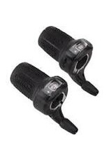 microSHIFT microSHIFT DS85 Twist Shifter Set, 7-Speed, Triple, Optical Gear Indicator, Shimano Compatible