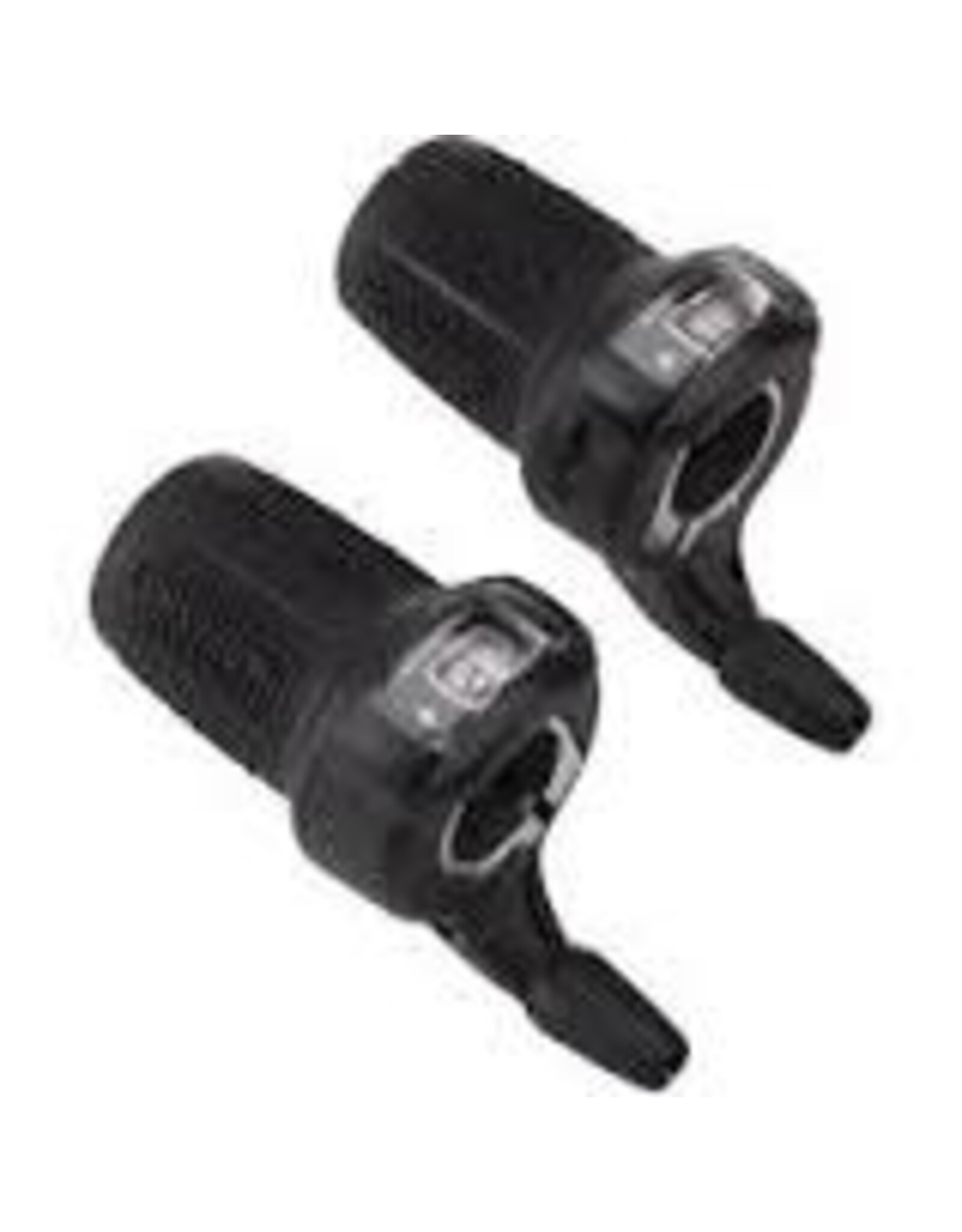 microSHIFT microSHIFT DS85 Twist Shifter Set, 7-Speed, Triple, Optical Gear Indicator, Shimano Compatible
