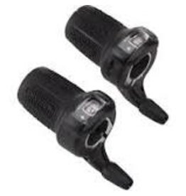 microSHIFT microSHIFT DS85 Twist Shifter Set, 7-Speed, Triple, Optical Gear Indicator, Shimano Compatible