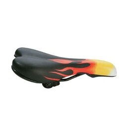 REDLINE REDLINE Padded Flame Saddle Flame