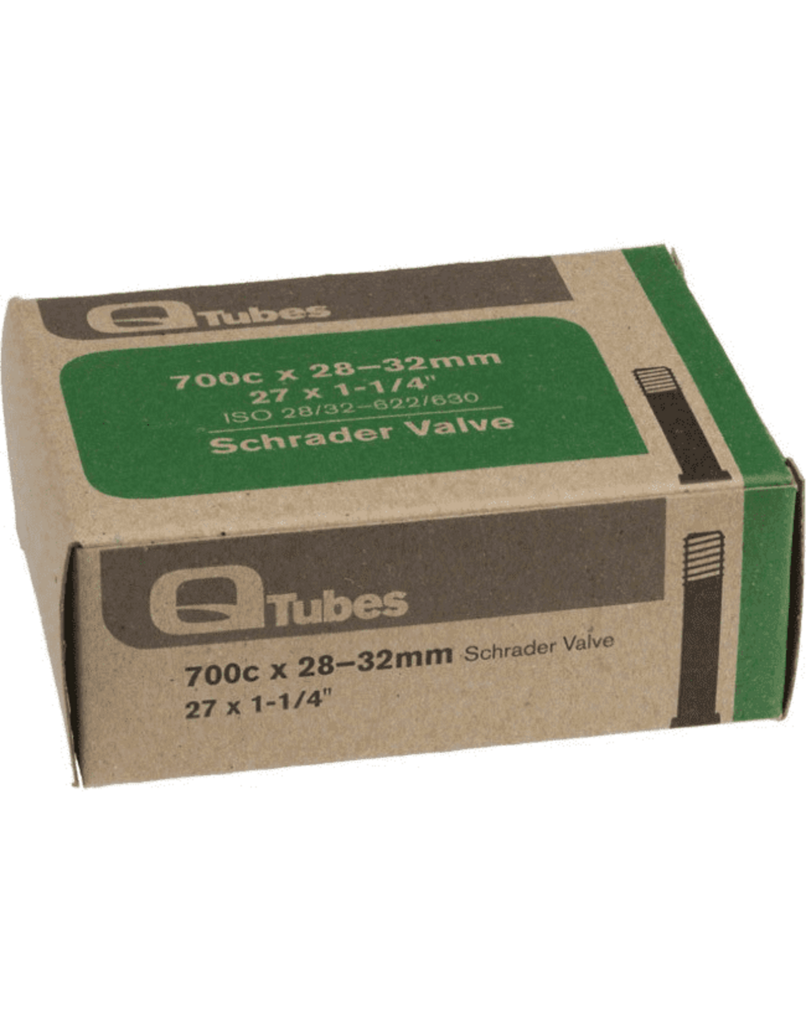 Q-Tubes Tube 700c x 28-32mm Schrader Valve (27 x 1-1/4")