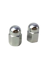 Dimension Dimension Chrome Nut Valve Caps Pair