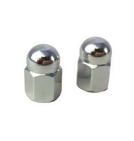 Dimension Dimension Chrome Nut Valve Caps Pair