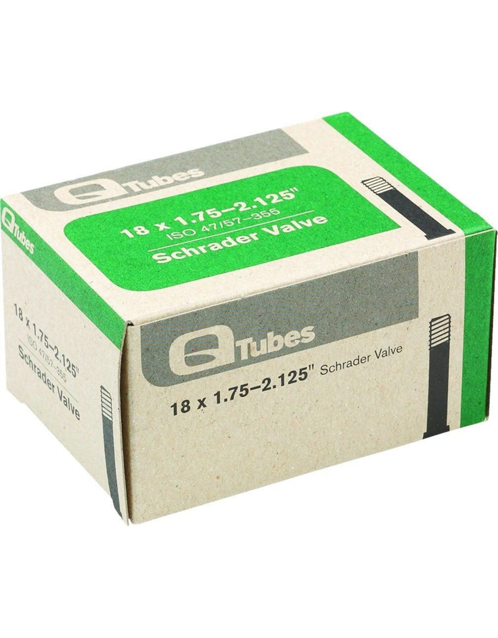 Q-Tubes Q-Tubes 18" x 1.75-2.125" Schrader Valve Tube 118g *Low Lead Valve*