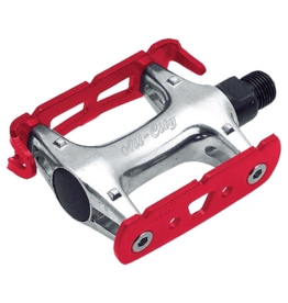 All-City All-City Standard Track Pedals -9/16", Red/Silver