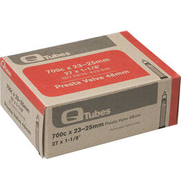 Q-Tubes Q-Tubes 700c x 23-25mm 48mm Presta Valve Tube 126g