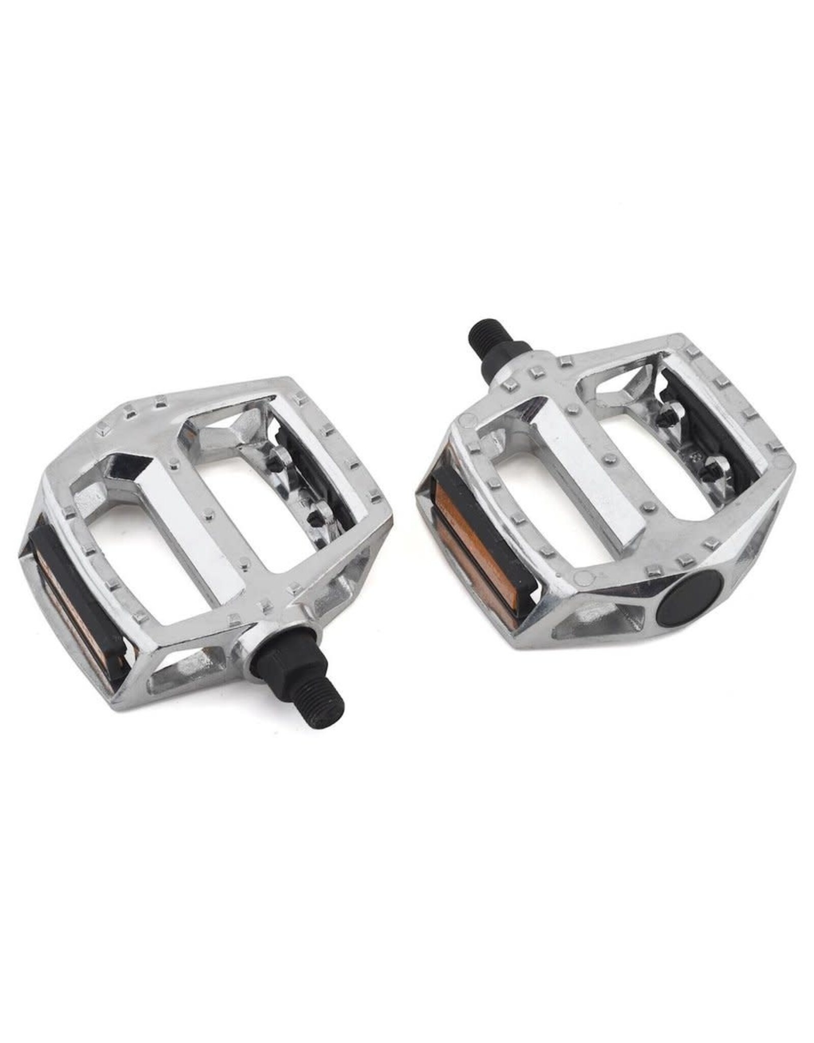Cyclone Wellgo Platform Pedals, Aluminum 1/2” Silver