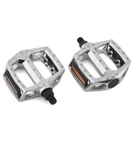 Cyclone Wellgo Platform Pedals, Aluminum 1/2” Silver