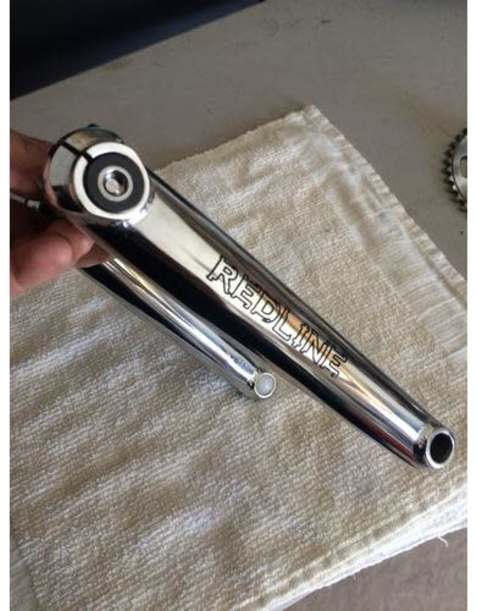 REDLINE Monster Tubular Chromo Crank Arm Set  175mm  Chrome