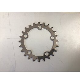 Sugino Sugino 24t x 74mm 5-Bolt Chainring, Silver Stainless